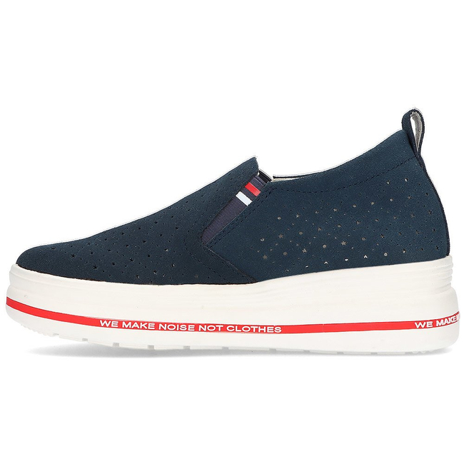 Skórzane Półbuty Filippo DP2009/21 NV granatowe