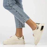 Leather sneakers Filippo DP6807/25 BE beige