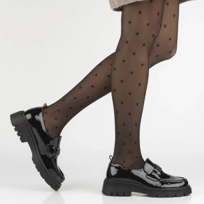 Leather shoes Filippo DP7172/25 BK black