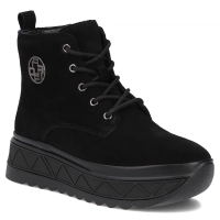 Leather platform ankle boots Filippo DBT8078/26 BK black