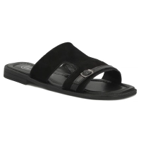 Skórzane klapki Filippo DK7747/26 BK czarne