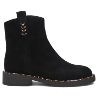 Skórzane botki Filippo DBT8159/26 BK LEO czarne