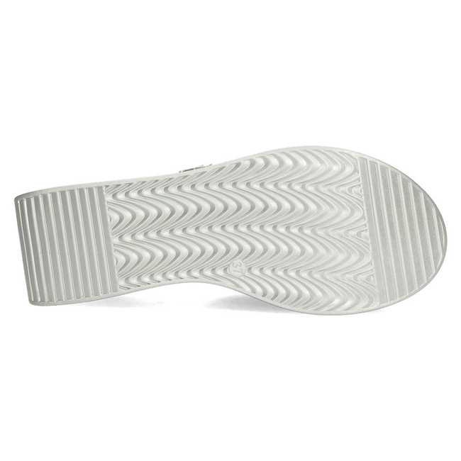 Leather slippers Filippo DK3614/22 SI silver