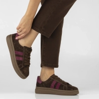 Skórzane sneakersy Filippo DP7981/26 D BR brązowy