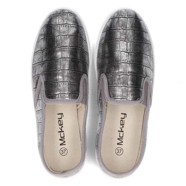 Trampki McKey R15-D-TN-705 srebrne