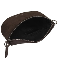 Leather crossbody bag Toscanio G146 dark brown