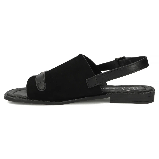 Skórzane sandały Filippo DS7757/26 BK czarne