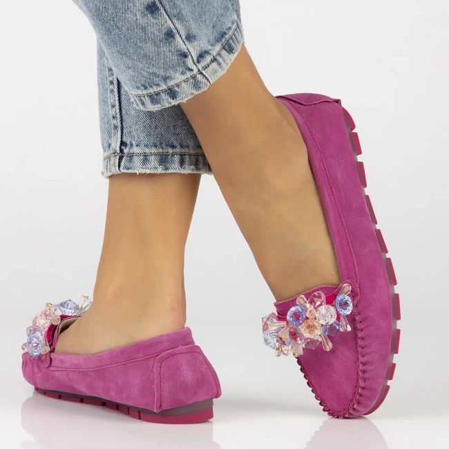 Leather loafers Filippo DP4549/24 FH pink