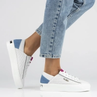 Leather shoes Filippo DP6031/24 WH white