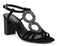 Sandały Filippo 1453 czarny zamsz