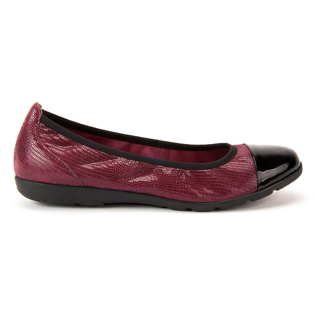 Baleriny Caprice 9-22102-29 555 Bordo Rep. Multi
