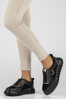 Leather sneakers Filippo DP4533/23 BK black