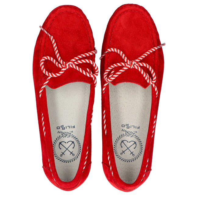 Leather shoes Filippo DP1403/20 RD red