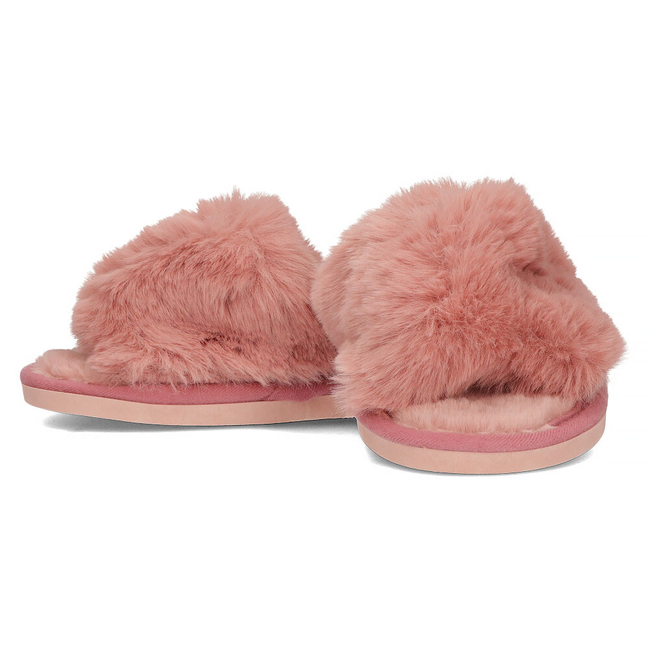 Fur slippers pink CF-89