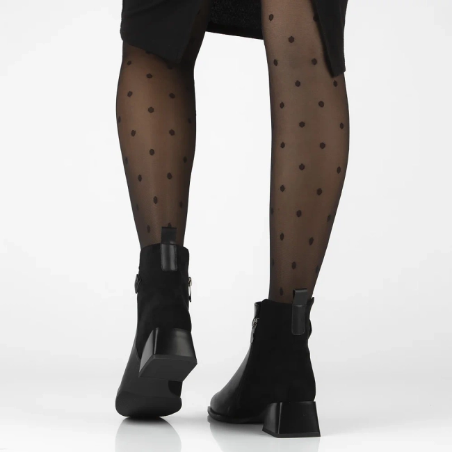 Leather ankle boots Filippo DBT7360/25 BK black