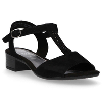 Sandały Jana 8-28253-24 019 Black Suede