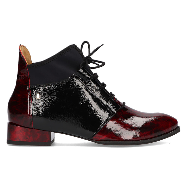 Leather boots Filippo 04744 burgundy