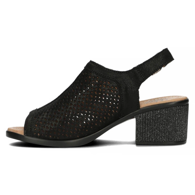 Leather sandals Filippo DS4475/24 BK black