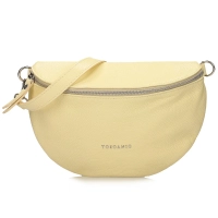 Yellow leather crossbody bag Toscanio F181 