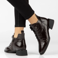 Leather ankle boots Filippo DBT8131/26 D BR brown