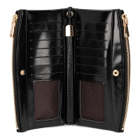 Portfel Croco czarny