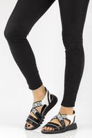 Wedge sandals Filippo DS2317/21 BK black