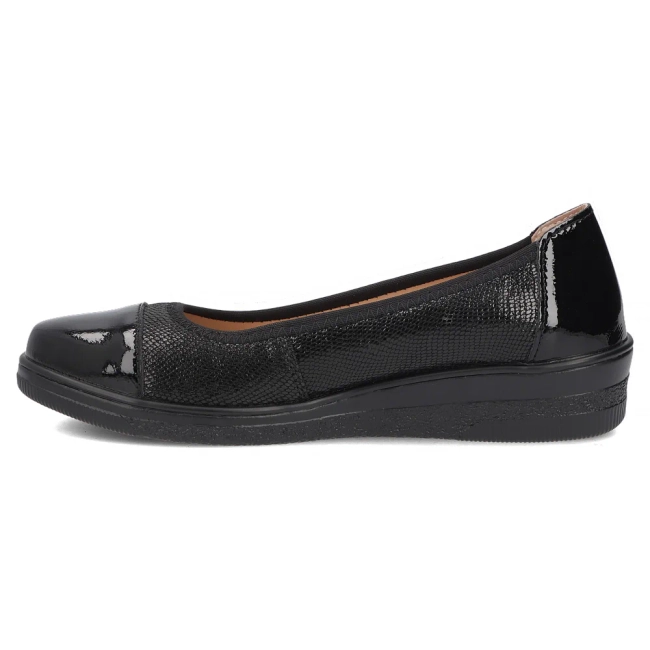 Leather shoes Filippo DP7541/26 BK PT black