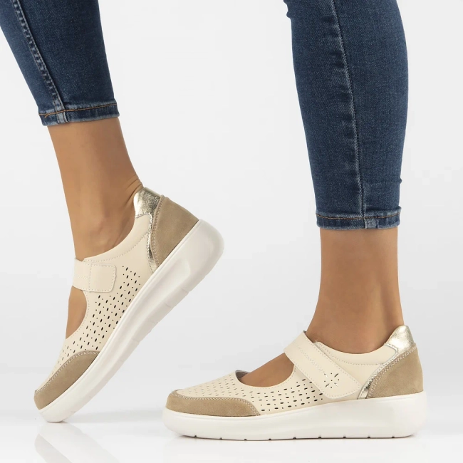 Leather shoes Filippo DP6036/24 BE beige