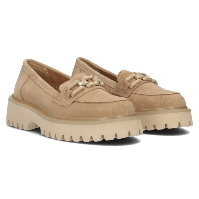 Leather shoes Filippo DP4792/23 BE beige