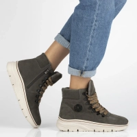 Leather ankle boots Filippo DBT7290/25 GR grey