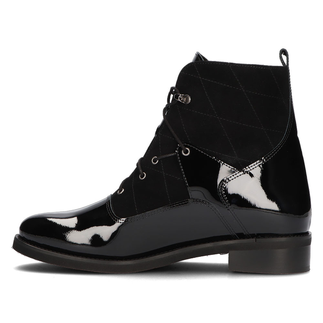 Leather ankle boots Sagan 4671 black