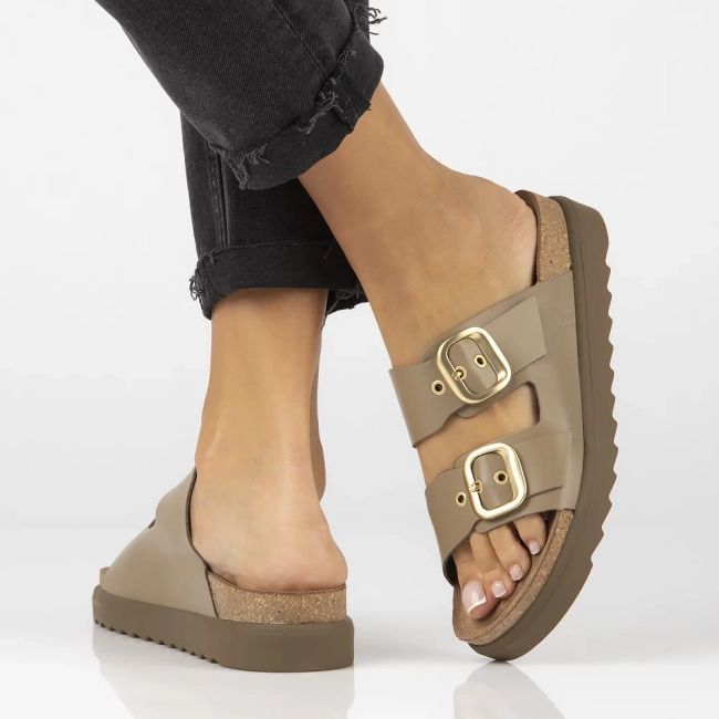 Slippers Yokono TUNEZ-130 NAP Taupe