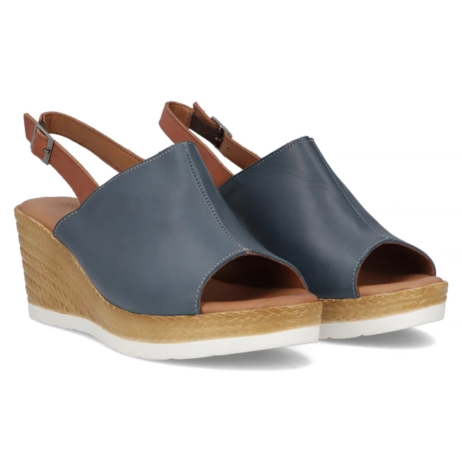 Leather sandals Artiker 54C0684 navy