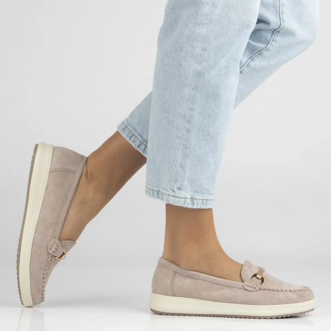 Leather loafers Filippo DP6135/26 TP taupe