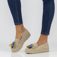 Leather shoes Filippo DP3535/23 BE beige