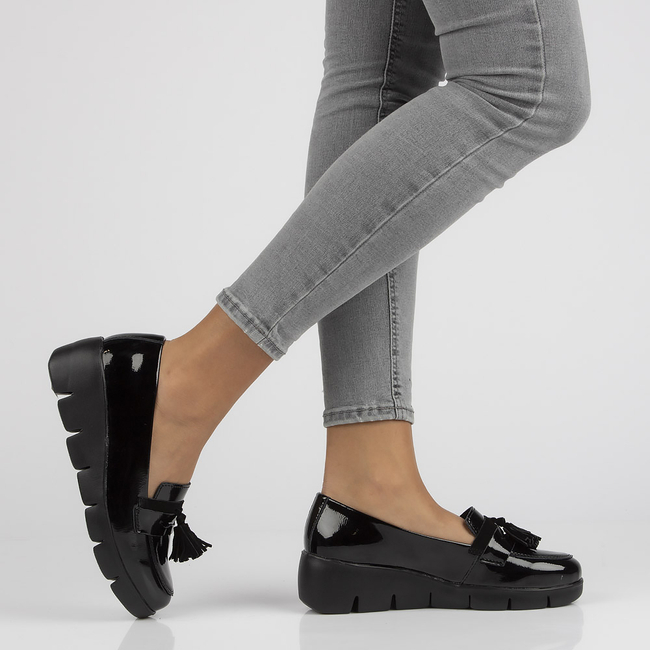 Skórzane półbuty Filippo DP3162/21 BK czarne