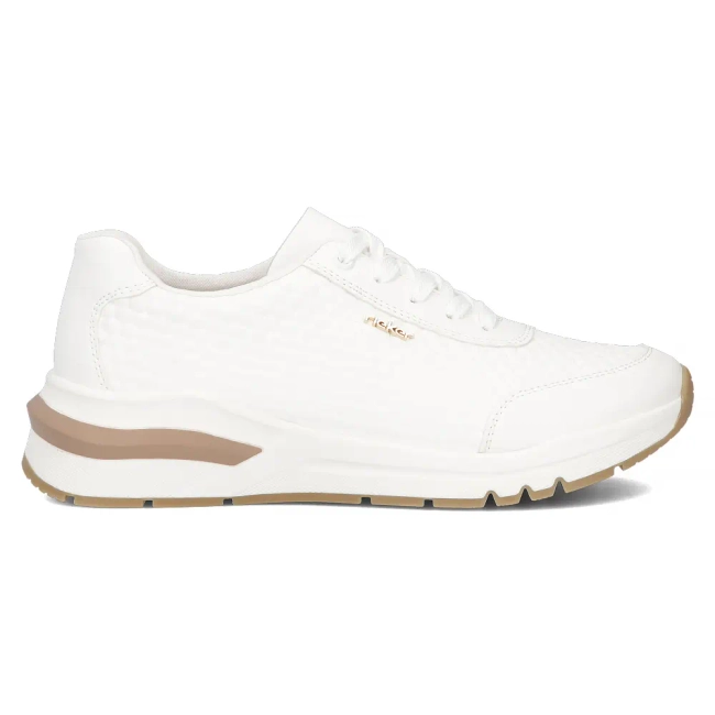Sneakersy Rieker M6608-80 białe