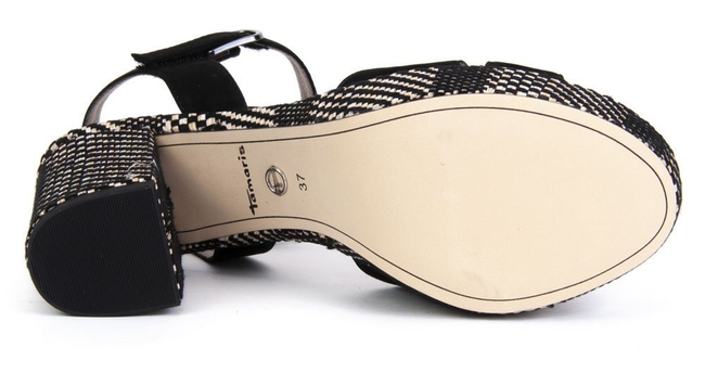 Sandals Tamaris 1-28032-32 054 Black nubuc comb.