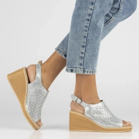 Leather sandals Filippo DS6053/24 SI silver