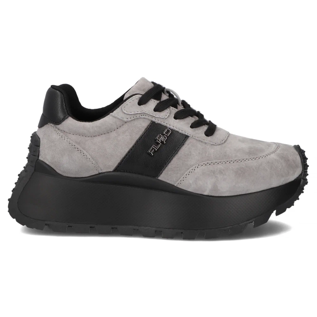 Skórzane sneakersy Filippo DP6785/25 GR szare