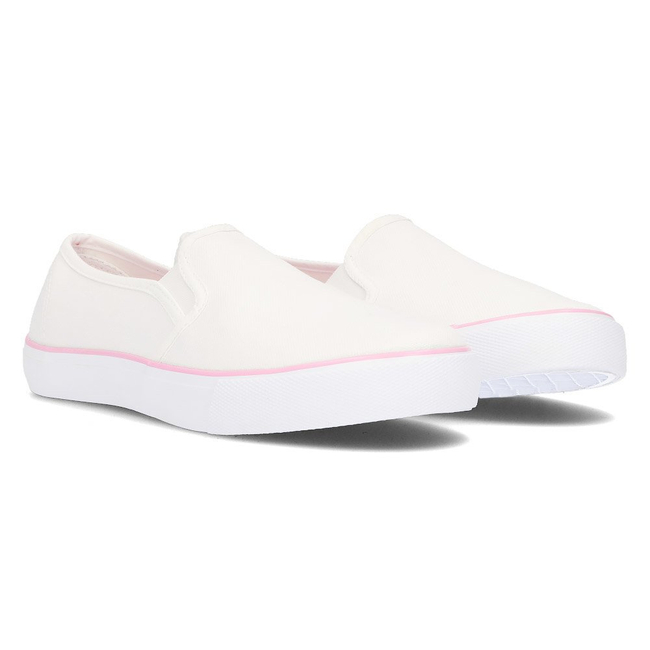 Tenisówki slip on McKey DTN127/16 Wh białe