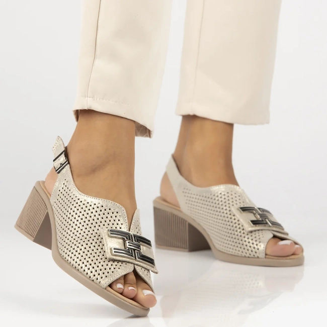 Leather sandals Filippo DS6033/25 GO gold