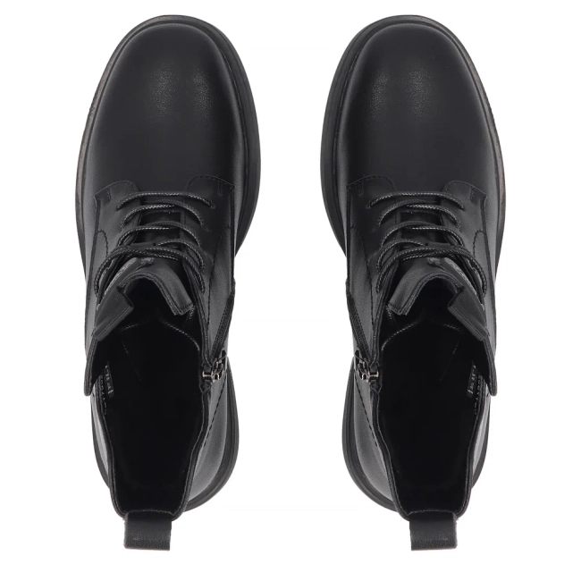 Skórzane botki Filippo DBT7952/26 BK czarne