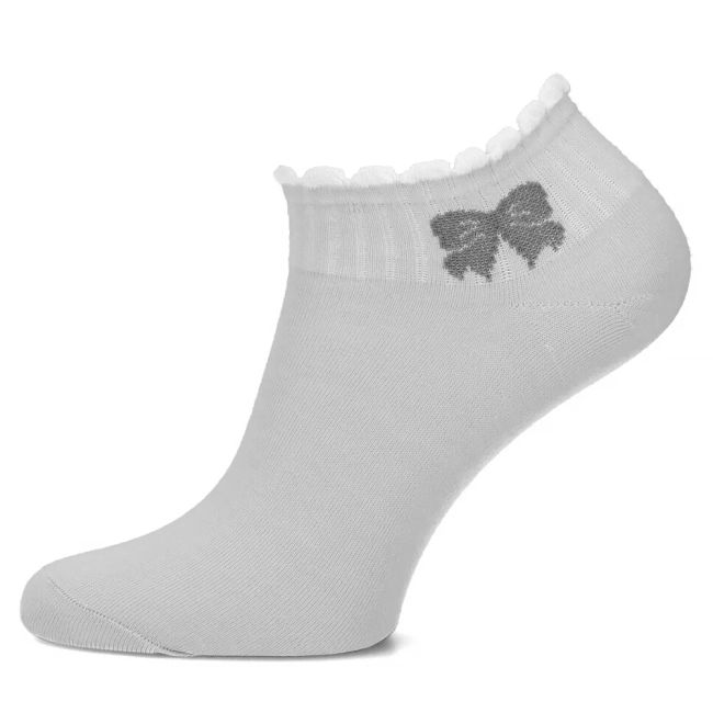 Women's Socks 2508-7 grey bow