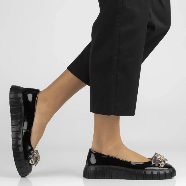 Leather shoes Filippo DP4682/26 BK black
