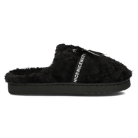 Fur slippers black CF-95