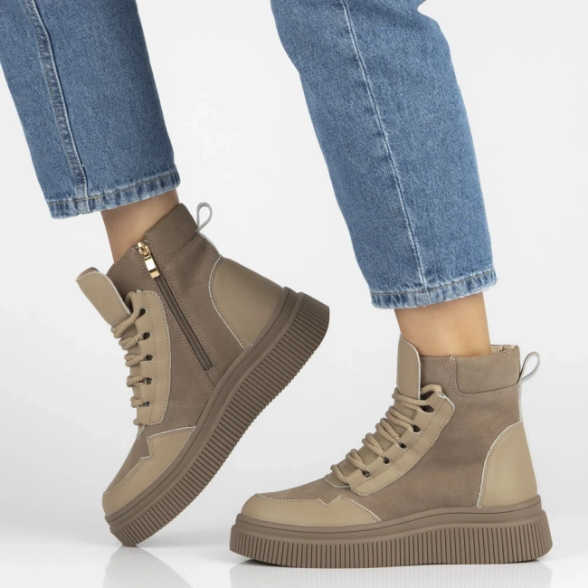 Leather ankle boots Filippo DBT7270/25 BE beige