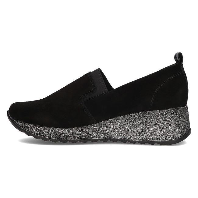 Leather Sneakers Filippo DP1500/22 BK black