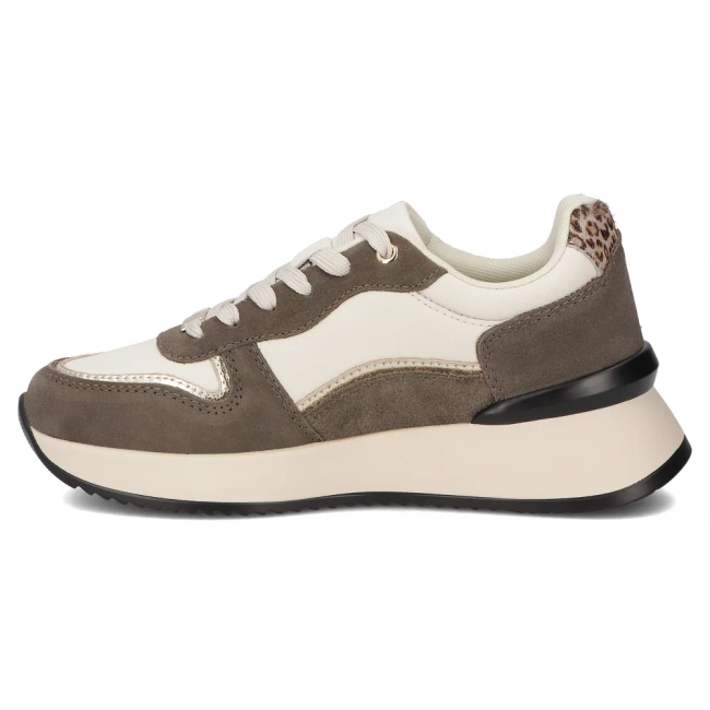 Leather sneakers Filippo DP7103/25 WH BR white brown