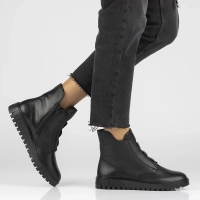 Ankle Boots Rieker leather Y3458-00 Black